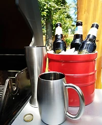 Rsvp International Endurance Stainless Steel Double Wall Beer Mug 15 ounce