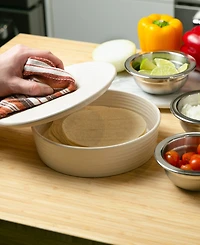 Rsvp International 8.5" D Stoneware White Tortilla Warmer