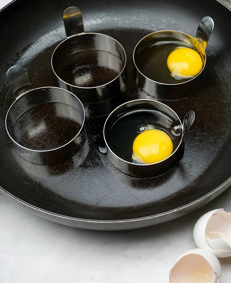 Rsvp International Endurance Stainless Steel 3x3x2" Egg Ring 4 Piece