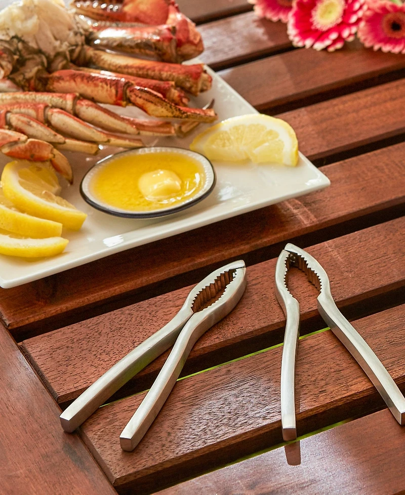 Rsvp International Endurance 18/8 Stainless Steel 6x1.5" 2 Piece Crab Cracker Set