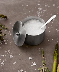 Rsvp International Endurance Stainless Steel 4 Ounce Salt Cellar and Spoon Set