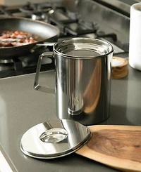 Rsvp International Stainless Steel Endurance Medium 6 Cup Fryer's Friend Grease Keeper