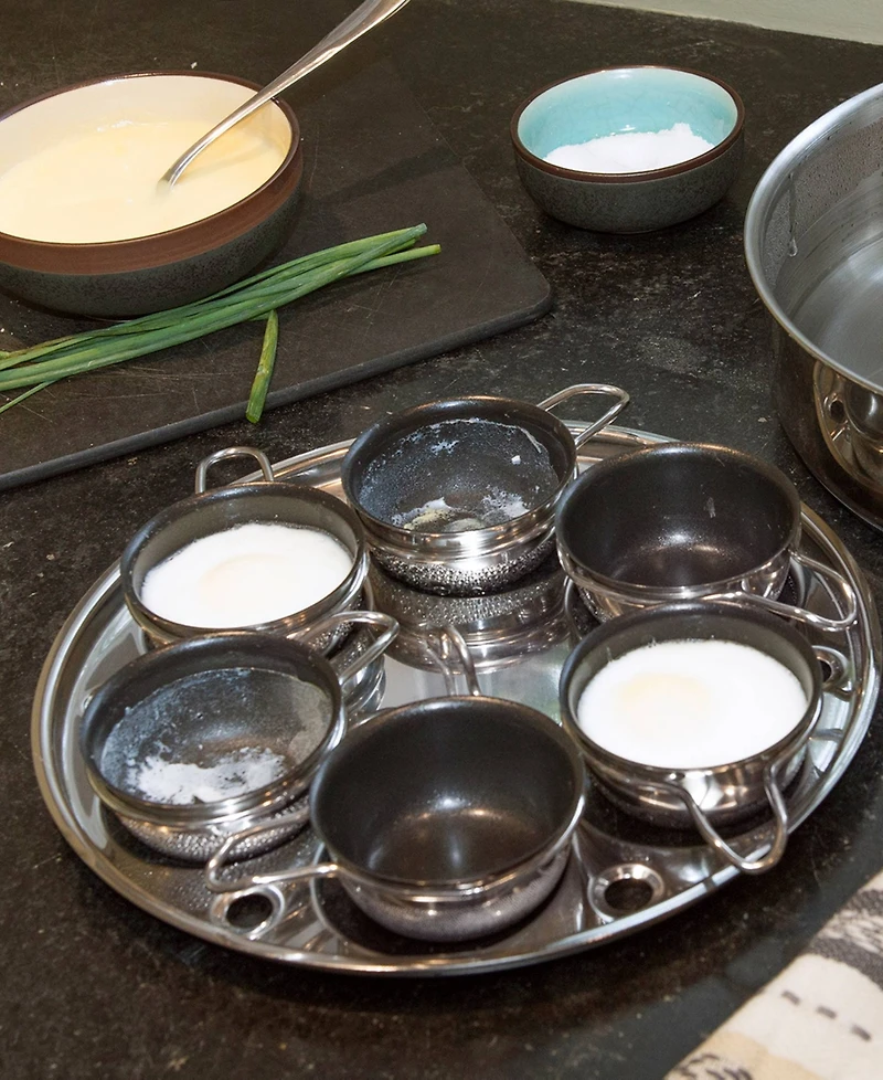 Rsvp International Endurance Stainless Steel 6 Egg Poacher Set