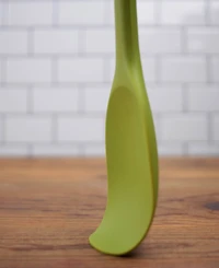Rsvp International Silicone Coated Steel 11" x 2.25" Ela Series Green Spoon