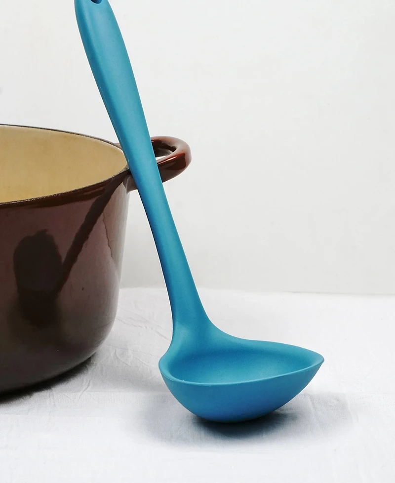 Rsvp International Silicone Coated Steel 11x3.5" Ela Series Turquoise Ladle