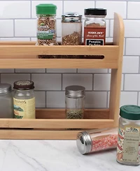 Rsvp International Wood 12" x 2.75" x 10.25" Spice Rack jars not included