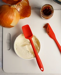 Rsvp International Silicone Coated Steel 2 Piece 8" Ela Series Red Mini Spatula Set