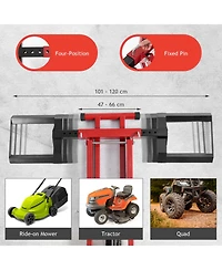Hydraulic Lawnmower Lift Jack for Tractors and Zero Turn Riding Lawn Mowers