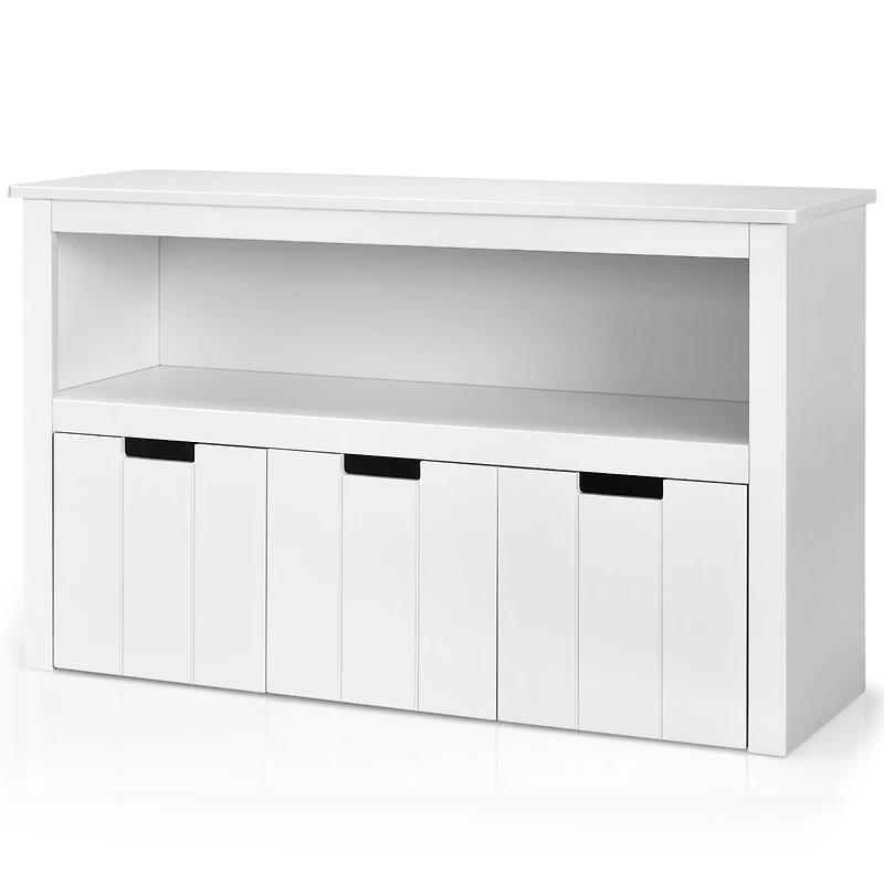 Kid Toy Storage Cabinet 3 Drawer Chest w/Wheels Large Storage Cube Shelf