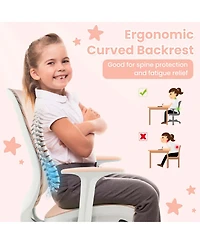 Kids Desk Chair Swivel Mesh Children Computer with Adjustable Height