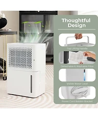 32 Pint Dehumidifier 2000 Sq. Ft Portable with 3 Modes & 24H Timer