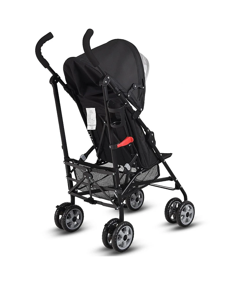 Costway Toddler Folding Lightweight Umbrella Travel Stroller w/ Storage Basket