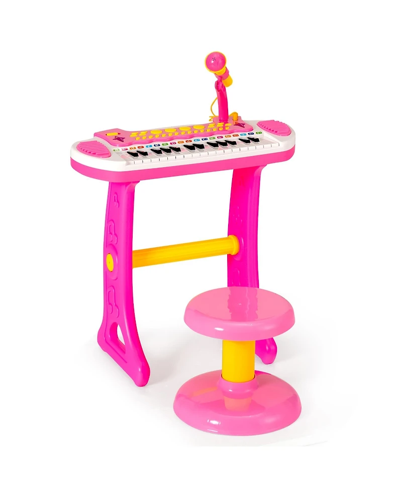 Costway 31 Key Kids Piano Keyboard Toy Toddler Musical Instrument w/ Microphone