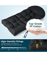 Patio Adirondack Chair Cushion High Back Fade Resistant 5'' Seat Pad Outdoor