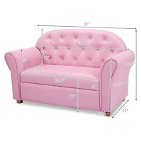 Kids Sofa Princess Armrest Chair Lounge Couch Children