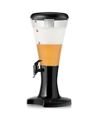 Set of 2 Cold Draft Beer Tower Dispenser 3L Plastic w/Led Lights New