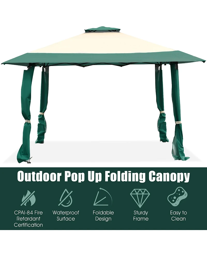 13'x13' Gazebo Canopy Shelter Awning Tent Patio Garden