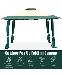 13'x13' Gazebo Canopy Shelter Awning Tent Patio Garden