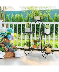6-Tier Plant Stand with Adjustable Foot Pads