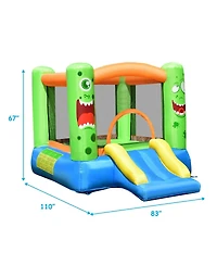 Inolait Inflatable Bounce House Jumper Castle Kid's Playhouse without Blower