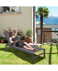 Inolait Sugift 6-Position Chaise Lounge Chairs with Rustproof Aluminium Frame
