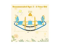 Slickblue Outdoor Kids Seesaw Swivel Teeter for 3 to 8 Years Old