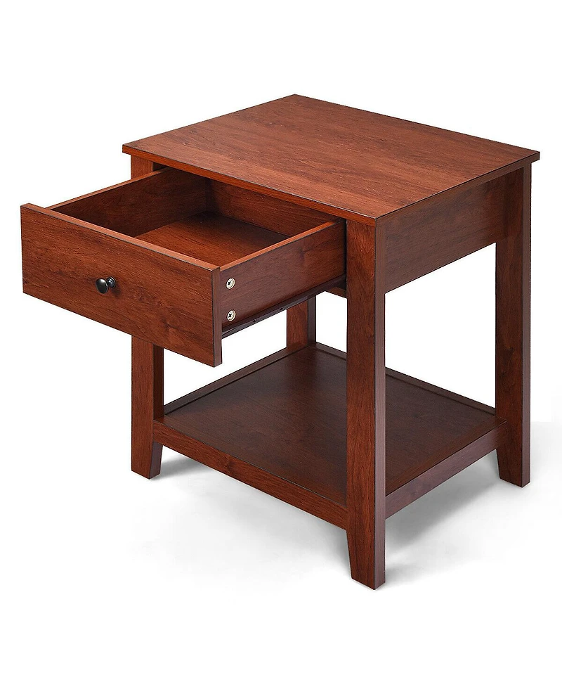 Night Stand End Side Table Bedside Accent Table