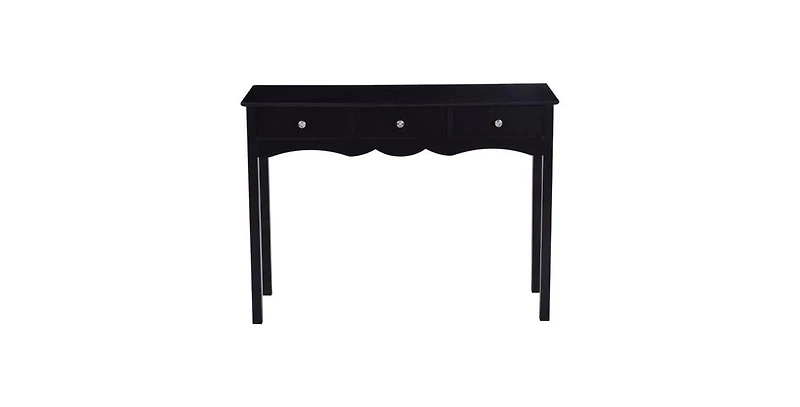 Costway Console Table Hall table Side Table Desk Accent Table 3 Drawers Entryway