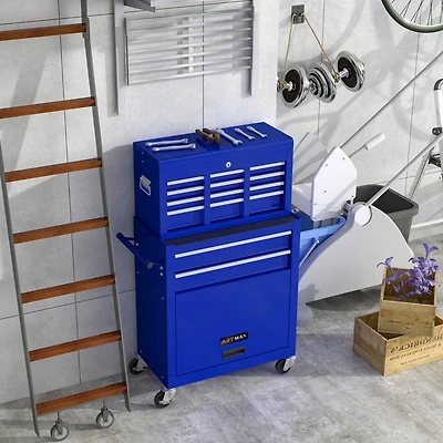 Streamdale Furniture 8-Drawer Rolling Tool Chest with Wheels