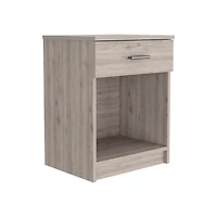 Streamdale Eco Nightstand, Superior Top, One Drawer, Lower Shelf