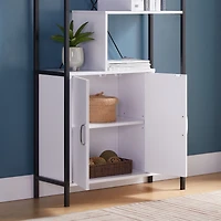 Simplie Fun Bookcase White Black