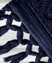 Jean Pierre New York Ricardo Fringe Cotton Bath Rug 17" x 31"