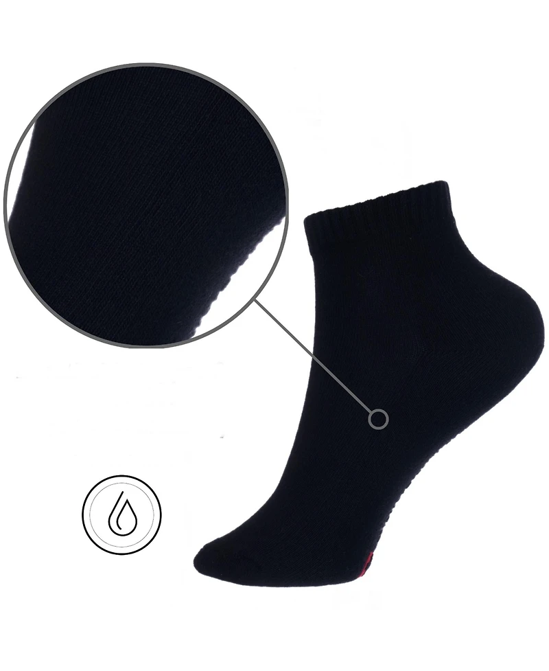 Alpine Swiss Men's Ankle Socks 8 Pack Cotton Athletic Performance for Men Moisture-Wicking Cushioned Quarter Length Reinforced Heel & Toe