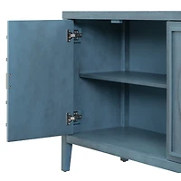 Streamdale Vintage Sideboard Door with Retro Groove & Handle