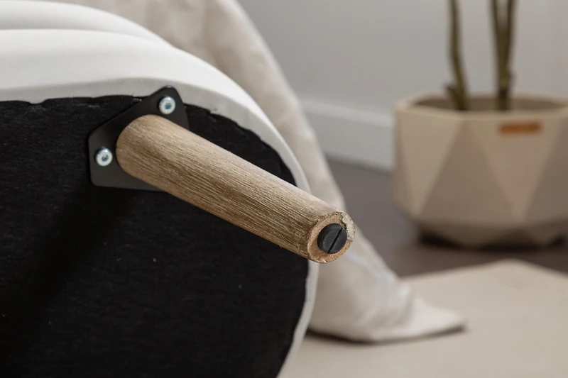 Streamdale Velvet Storage Bench with Wood Legs