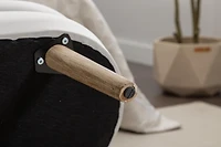 Streamdale Velvet Storage Bench with Wood Legs