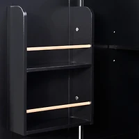 Streamdale Rolling Kitchen Island with Storage and Spice Rack Tower