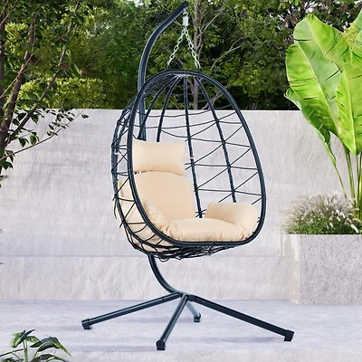 Streamdale Egg Chair with Stand for Indoor and Outdoor Use