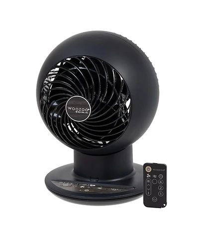 Iris Usa Woozoo Fan with Remote, Oscillating Fan, Desk Fan, Table Air Circulator, Globe Fan, Fan for Bedroom, 5 Speeds, 82ft Max Air Distance, 4h Time