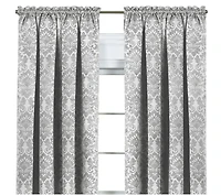 Kate Aurora Royal Living 2 Piece Curtain Panels - 63 in. Long Ivory