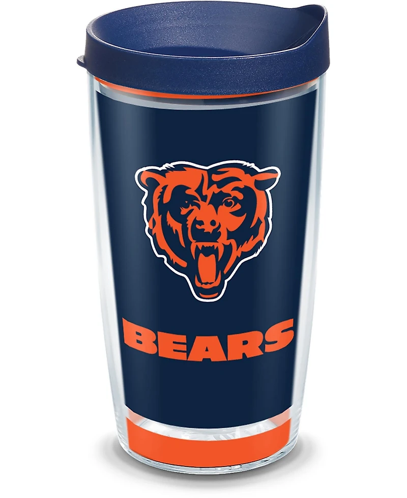 Tervis Nfl Chicago Bears Touchdown Made in Usa Double Walled Insulated Tumbler Travel Cup Keeps Drinks Cold & Hot, 16oz, Classic