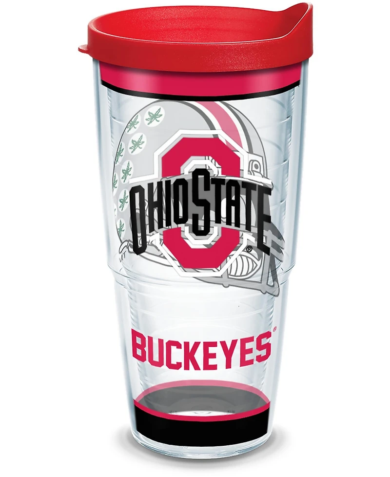 Tervis Ohio State Buckeyes - Tradition Made in Usa Double Walled Insulated Tumbler Travel Cup Keeps Drinks Cold & Hot, 24oz, Classic