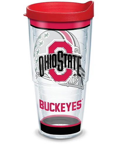 Tervis Ohio State Buckeyes - Tradition Made in Usa Double Walled Insulated Tumbler Travel Cup Keeps Drinks Cold & Hot, 24oz, Classic