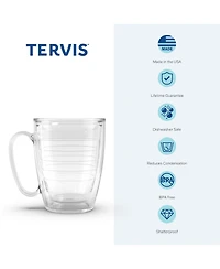 Tervis Texas Longhorns - Tradition Made in Usa Double Walled Insulated Tumbler Travel Cup Keeps Drinks Cold & Hot, 16oz Mug with Handle, Classic