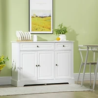 Homcom Modern Sideboard Buffet Cabinet with Storage Cupboards and Drawers