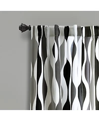 Lush Decor Mid Century Geo Light Filtering Window Curtain Panels