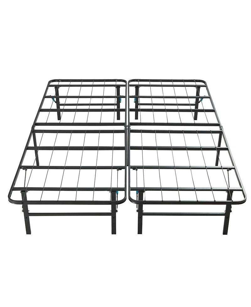 14" Adjustable Foldable Steel Bed Frame - Queen