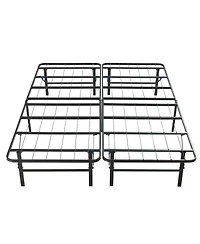 14" Adjustable Foldable Steel Bed Frame - Queen