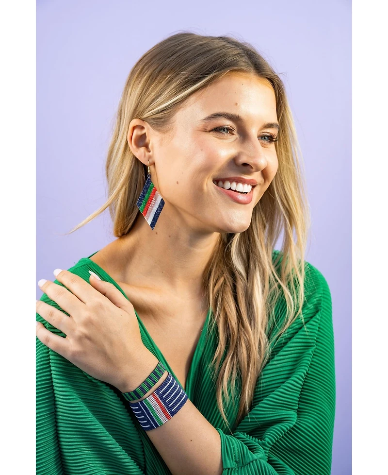 Ink + Alloy Frida Luxe Beaded Drop Earrings