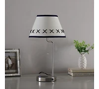 Streamdale 20-Inch Shelby Modern Craft Table Lamp with Usb Charging Station